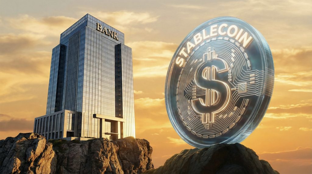 تصوير تعبيري يوضّح صعود العملات المستقرة مثل USDT وUSDC ودورها المتنامي في التحويلات والمدفوعات العابرة للحدود