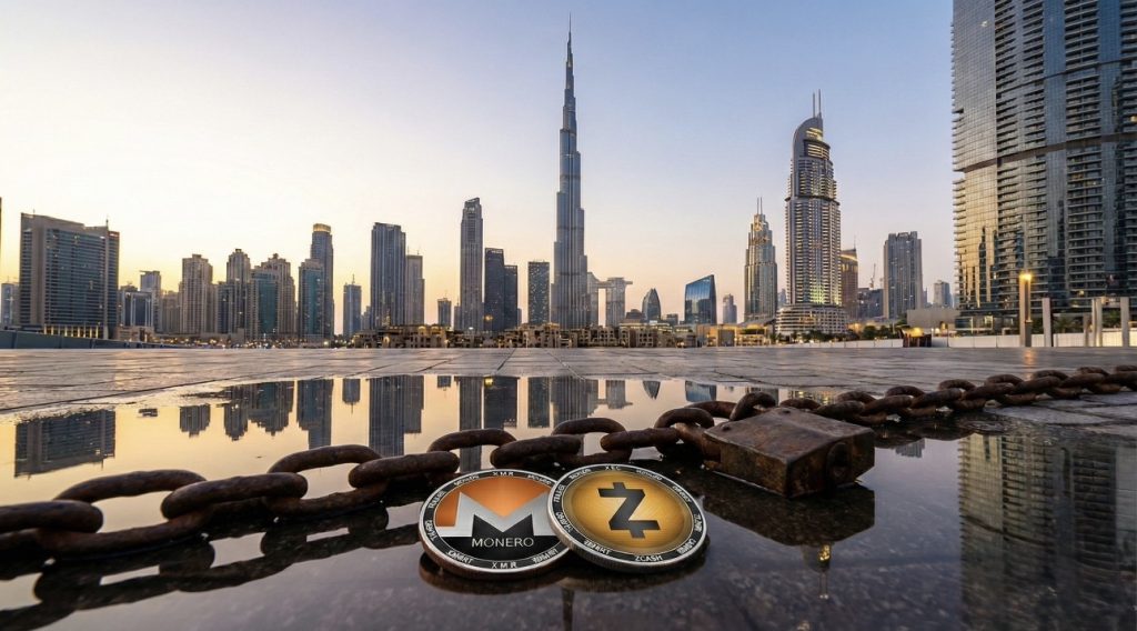 دبي تحظر العملات الرقمية المعززة للخصوصية مثل مونيرو وزي كاش