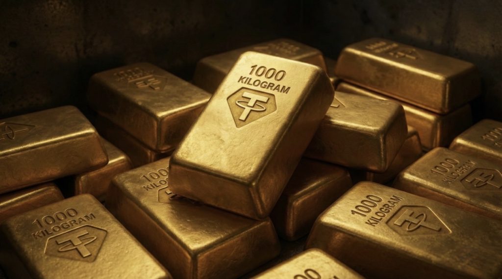 صعود الذهب إلى 5000 دولار مع امتلاك (Tether) لـ27 طنًا من الذهب وتأثير ذلك على العملات المستقرة