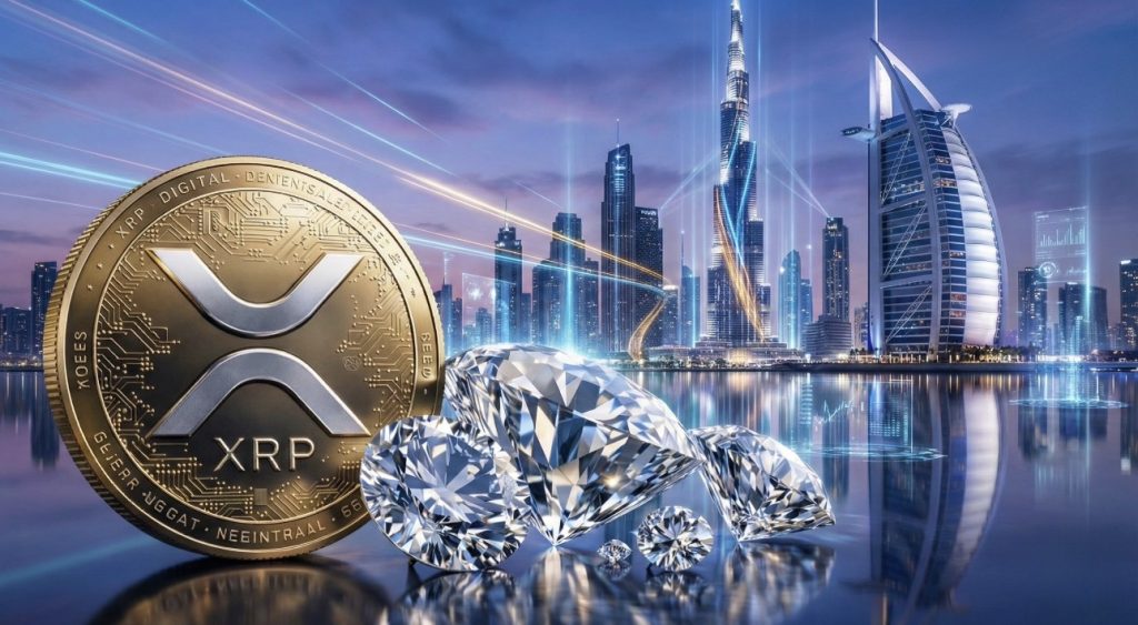 ترميز الماس المعتمد في دولة الإمارات العربية المتحدة على دفتر الأستاذ XRP